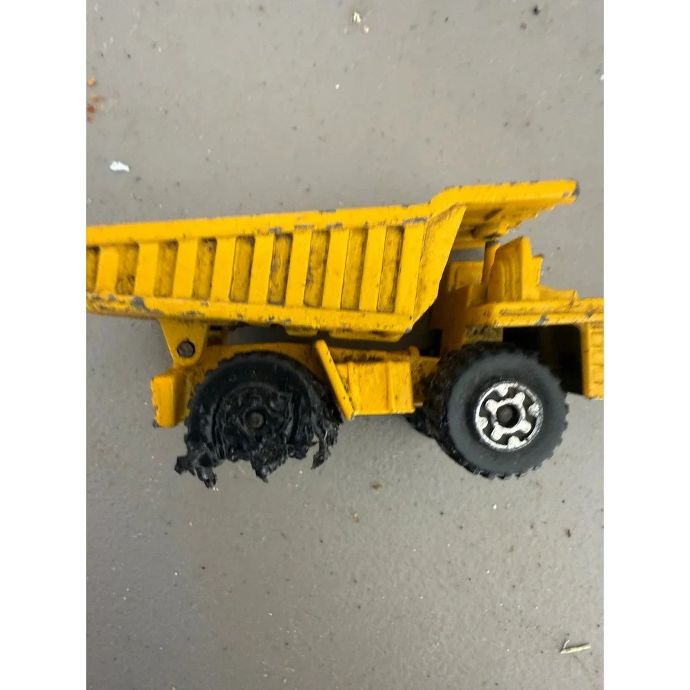Vintage Matchbox Superfast‎ No 58 FAUN Dump Truck Lesney England Yellow Diecast